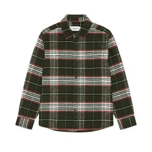 LES DEUX - Check Overshirt KIDS, Rosin Green
